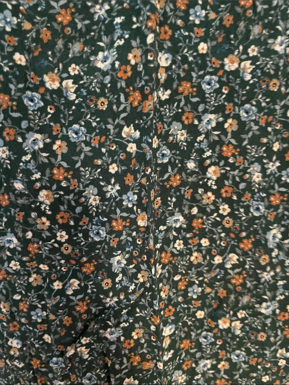 Reitmans Dark Green Floral V-Neck Midi Dress - Picture 4 of 4